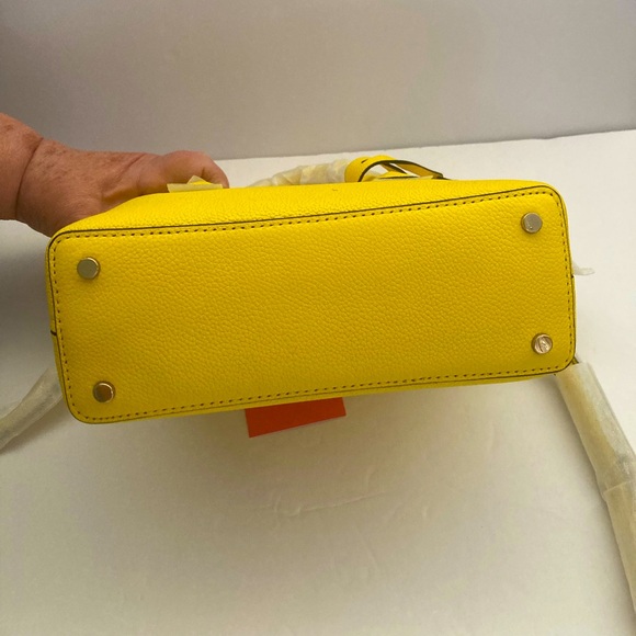 Kate Spade Mini Margaux Pebbled Leather Yellow Satchel NWT IN ORIGINAL WRAPPING! - Picture 10 of 14